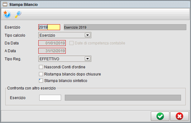 Stampa bilancio | Software contabilità Atlantis Evo