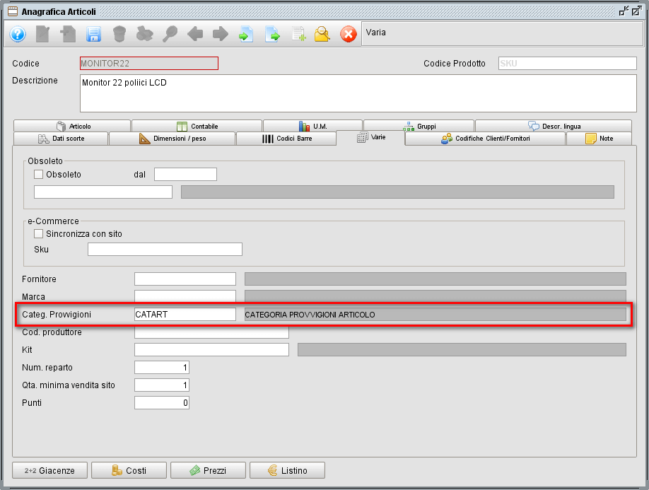 agenti 2 » Manuale Software gestionale Atlantis Evo anagrafica articoli -provvigioni - gestionale Atlantis Evo