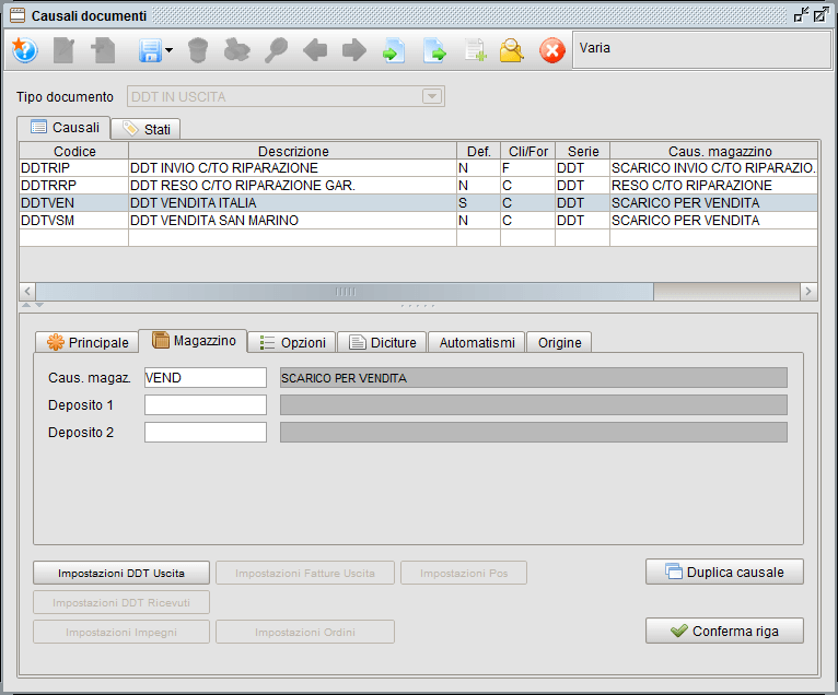 causali documenti new 1 » Manuale Software gestionale Atlantis Evo Causali documenti, scheda principale - gestionale Atlantis Evo