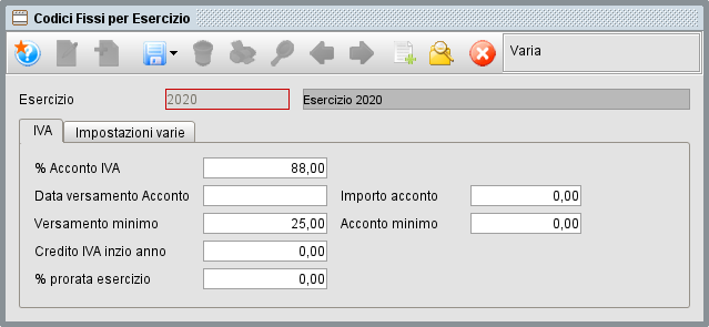 codici fissi per esercizio » Manuale Software gestionale Atlantis Evo Codici fissi per esercizio-1 | Manuale software gestionale Atlantis Evo