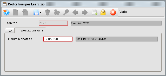 codici fissi per esercizio 1 » Manuale Software gestionale Atlantis Evo Codici fissi per esercizio | Manuale software gestionale Atlantis Evo