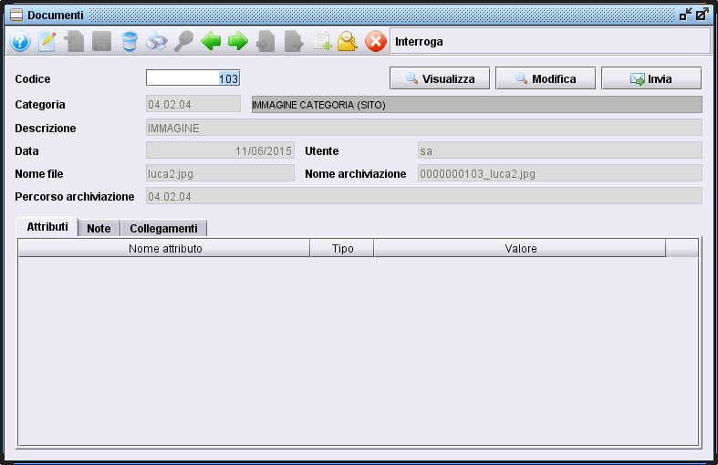 collegamento documento ad altro archivio » Manuale Software gestionale Atlantis Evo creare collegamento di un documento ad un altro archivio - software gestionale Atlantis Evo