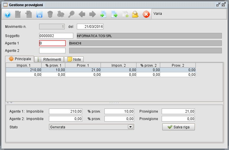 gestione provvigioni - gestionale Atlantis Evo