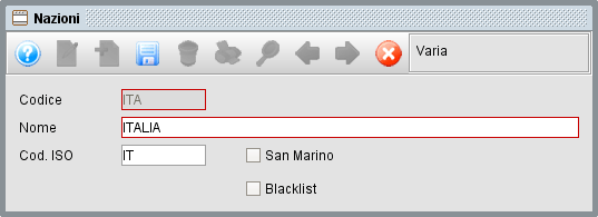 nazioni » Manuale Software gestionale Atlantis Evo tabella nazioni - software gestionale Atlantis Evo