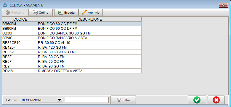 Gestione pagamenti | software gestionale Atlantis Evo