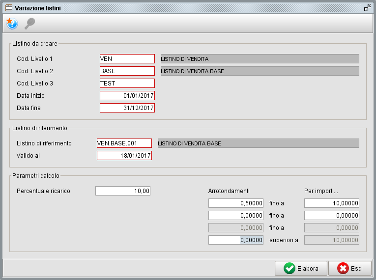 Variazione sconti - Gestionale Atlantis Evo