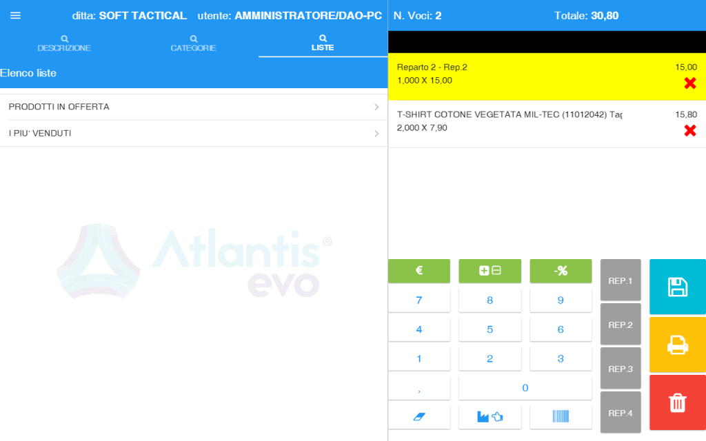 pos web 2 » Manuale Software gestionale Atlantis Evo pos scheda 4 - software gestionale Atlantis Evo