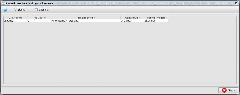 check conto » Manuale Software gestionale Atlantis Evo controllo vendite articoli giorni invenduto - software gestionale Atlantis Evo
