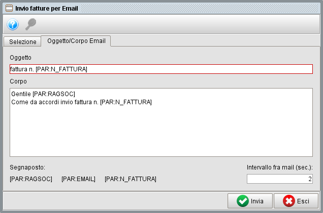 fattura email2 » Manuale Software gestionale Atlantis Evo invio fatture massivo per email-2- gestionale Atlantis Evo