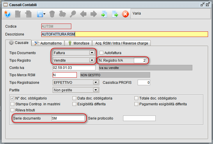 acq rsm 4 » Manuale Software gestionale Atlantis Evo causali contabili autofattura rsm - software gestionale Atlantis Evo
