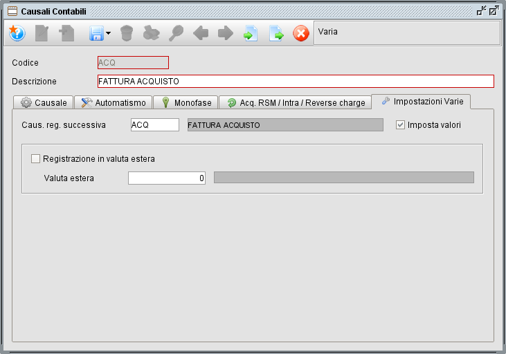 cau3 » Manuale Software gestionale Atlantis Evo causali contabili fattura acquisto - software gestionale Atlantis Evo