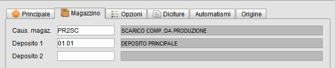 db 16 » Manuale Software gestionale Atlantis Evo Causale magazzino - scarico da produzione - programma gestionale Atlantis Evo