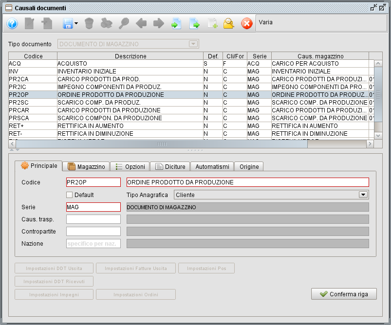 db 20 » Manuale Software gestionale Atlantis Evo Causali del magazzino 1- programma gestionale Atlantis Evo