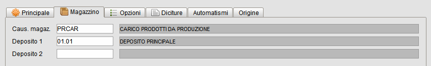 db 8 » Manuale Software gestionale Atlantis Evo Causale - carico prodotti da produzione- programma gestionale Atlantis Evo