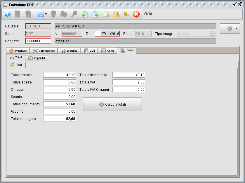 ddt-piede - software gestionale Atlantis Evo