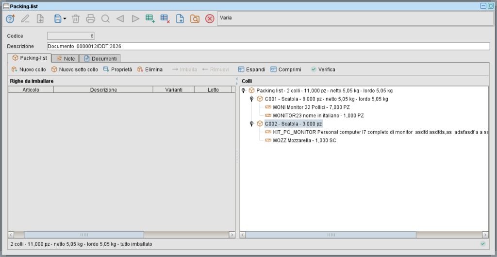 packing list » Manuale Software gestionale Atlantis Evo packing list » Manuale Software gestionale Atlantis Evo