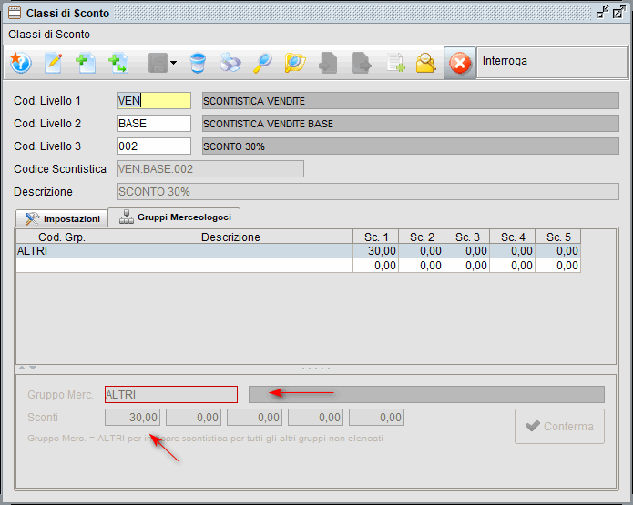 Classi di sconto 2 » Manuale Software gestionale Atlantis Evo Classi sconti2 - Software gestionale Atlantis Evo