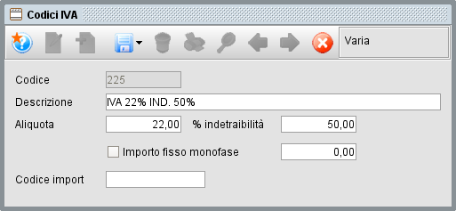 iva ind » Manuale Software gestionale Atlantis Evo Codice IVA con detraibilità 50% -gestionale Atlantis Evo