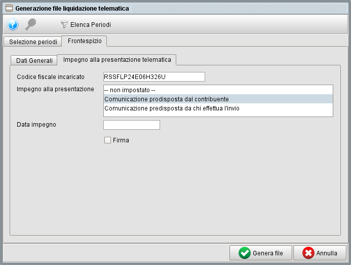 liq telem 3 » Manuale Software gestionale Atlantis Evo Frontespizio impegno presentazione - gestionale Atlantis Evo