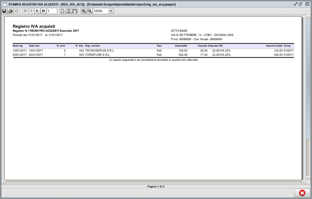 reg iva ant » Manuale Software gestionale Atlantis Evo Anteprima stampa registri IVA - gestionale Atlantis Evo