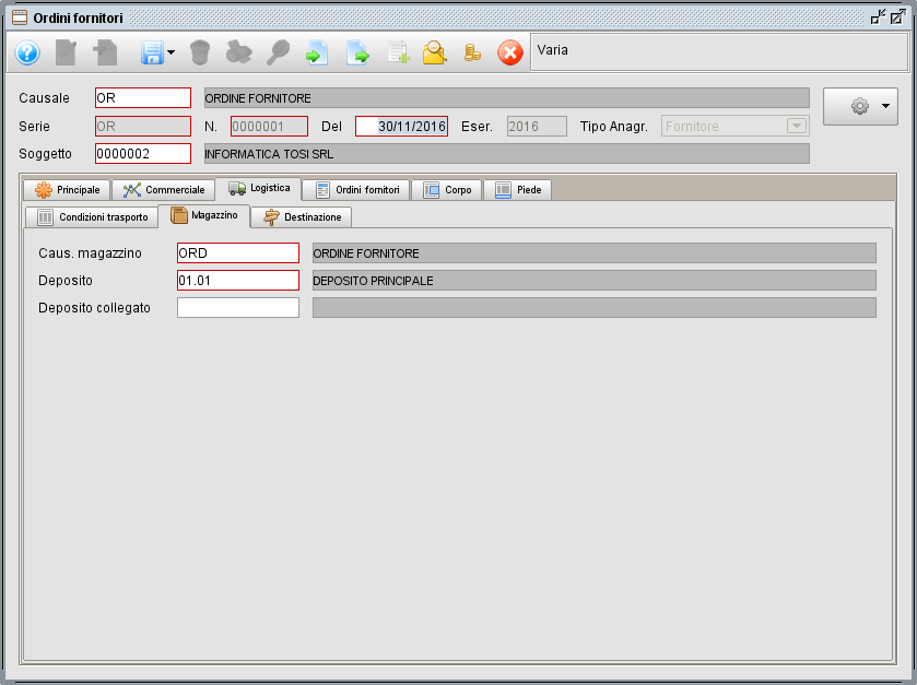 ordine-logistica-magazzino - gestionale Atlantis Evo