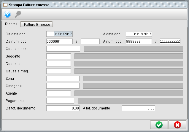 Stampa fatture emesse con il software gestionale Atlantis Evo