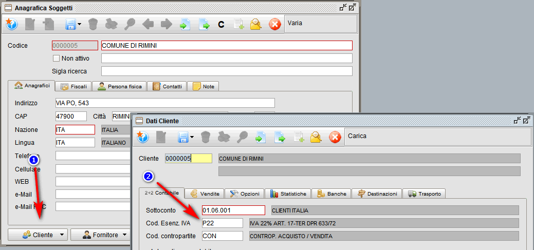 split cliente » Manuale Software gestionale Atlantis Evo attivazione split payment su cliente