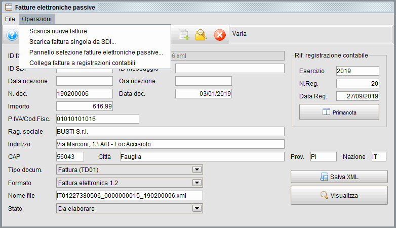 fatt.el .massiva 3 4 new » Manuale Software gestionale Atlantis Evo archivio fatture passive con Atlantis Evo operazioni