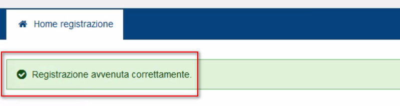 Conferma dell'avvenuta registrazione - Gestionale Atlantis Evo