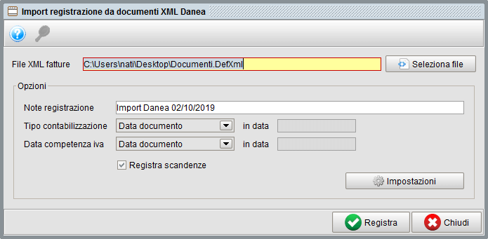 import Danea in Atlantis Evo
