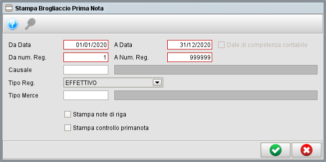 brogliaccio primanota » Manuale Software gestionale Atlantis Evo Stampa brogliaccio primanota | Gestionale Atlantis Evo