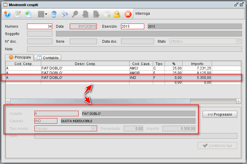 amm quota ind » Manuale Software gestionale Atlantis Evo Gestione cespiti - quota indeducibile