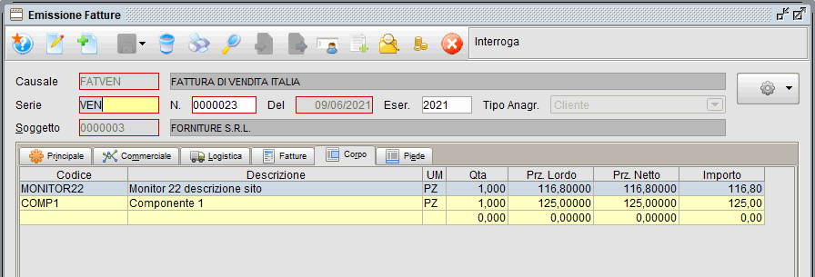 documento » Manuale Software gestionale Atlantis Evo Fattura esempio con sconto in fattura art 121 dl 34/2020