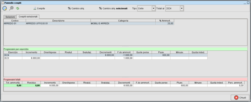 Vendita totale cespite con plusvalenza » Manuale Software gestionale ...
