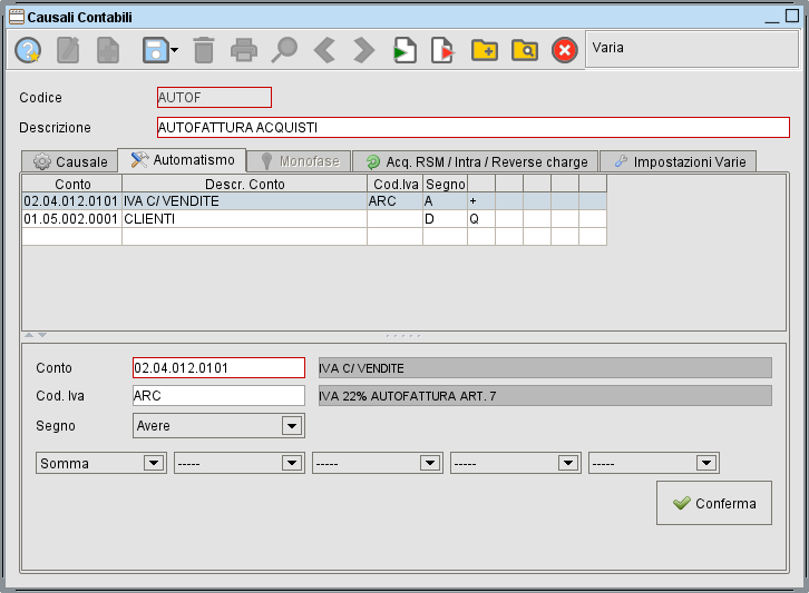 Automatismo registro vendite » Manuale Software gestionale Atlantis Evo Automatismo registro vendite » Manuale Software gestionale Atlantis Evo