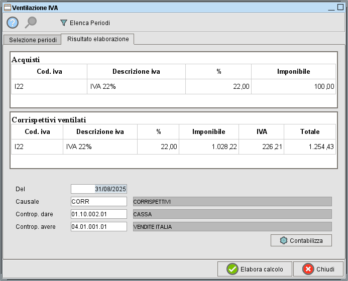 calcolo ventilazione &raquo; Manuale Software gestionale Atlantis Evo