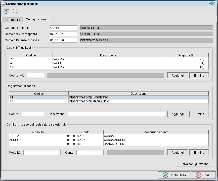 configurazione registrazione corrispettivi » Manuale Software gestionale Atlantis Evo configurazione registrazione corrispettivi » Manuale Software gestionale Atlantis Evo