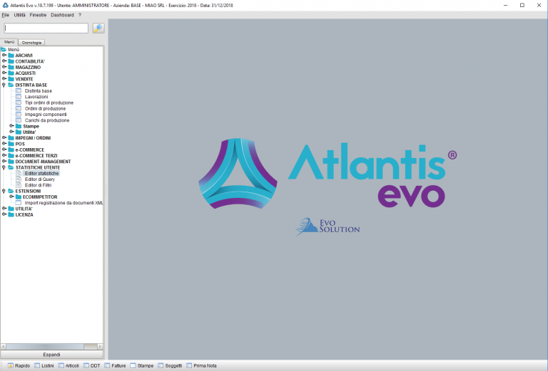 Software gestionale Atlantis Evo